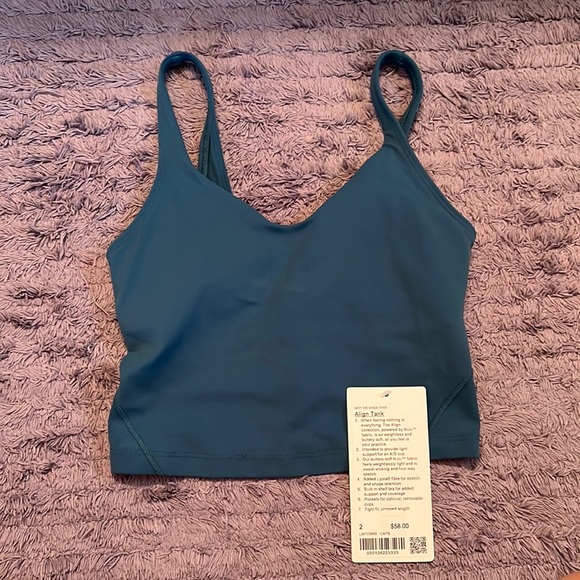 lululemon athletica Tops - Lululemon align tank capri blue